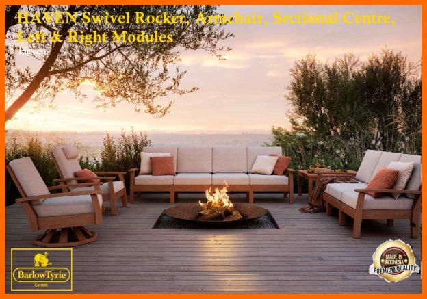 HAVEN Swivel Rocker, Armchair, Sectional Centre, Left & Right Modules