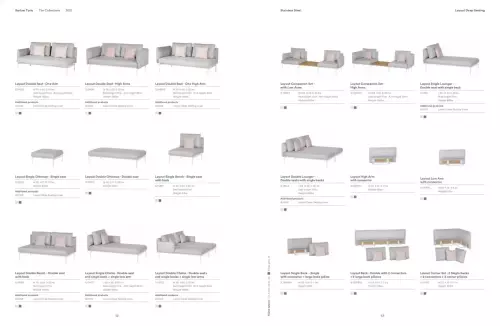 LAYOUT DEEP SEATING Stainless Sectionals Sofas by Barlow Tyrie