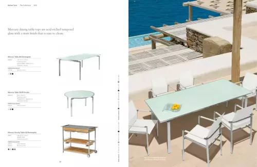 MERCURY Dining Tables Stainless by Barlow Tyrie